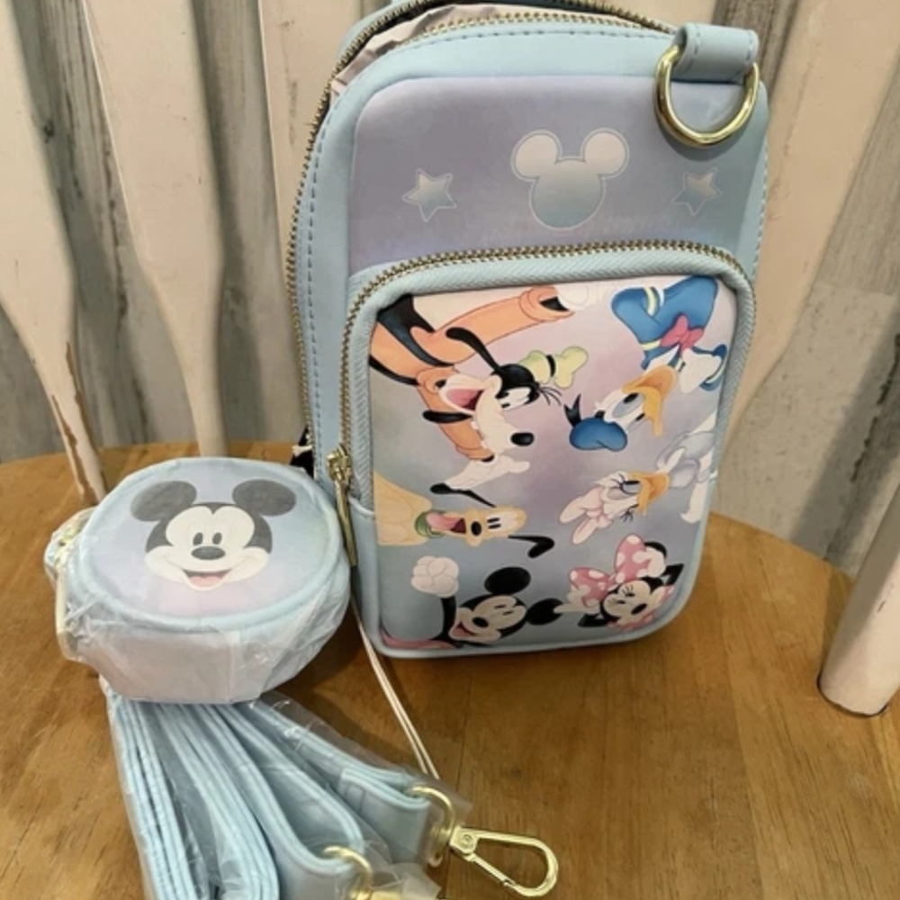 Disney Pastel Blue Mickey Mouse Bag Set